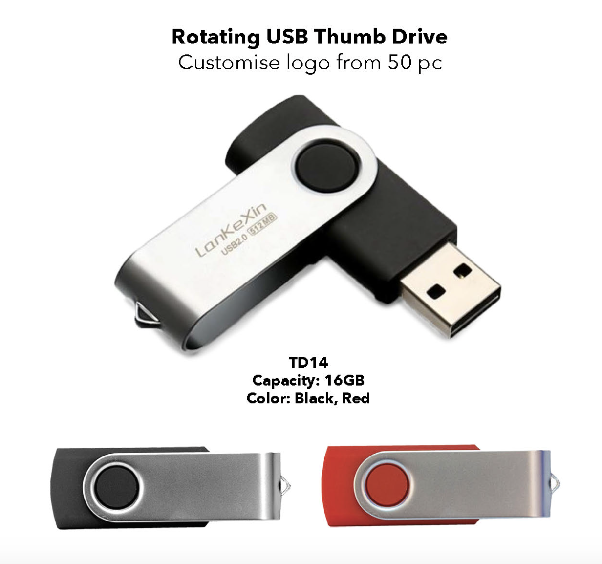 USB flash drive printing singapore TD14