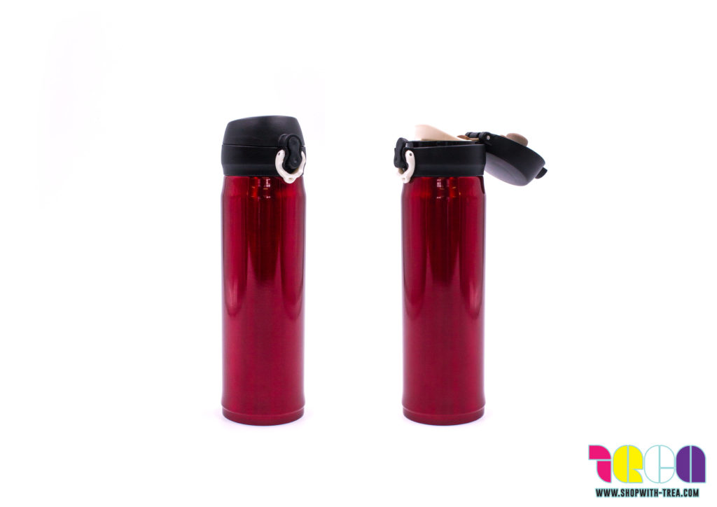 vacuum flask with pu pouch