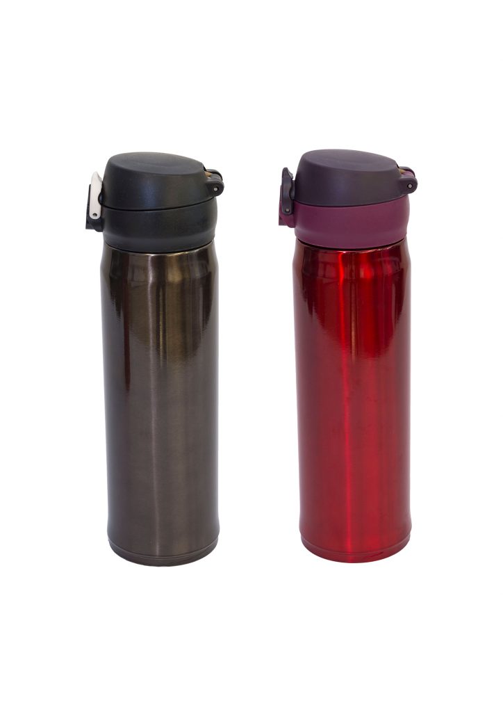 vacuum flask with pu pouch