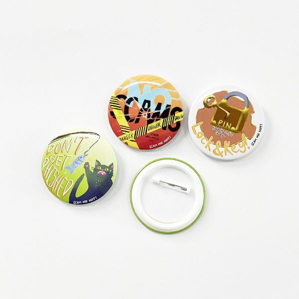 Custom Button Pins Personalize Your Own Name Logo Photo Pins Round Badges