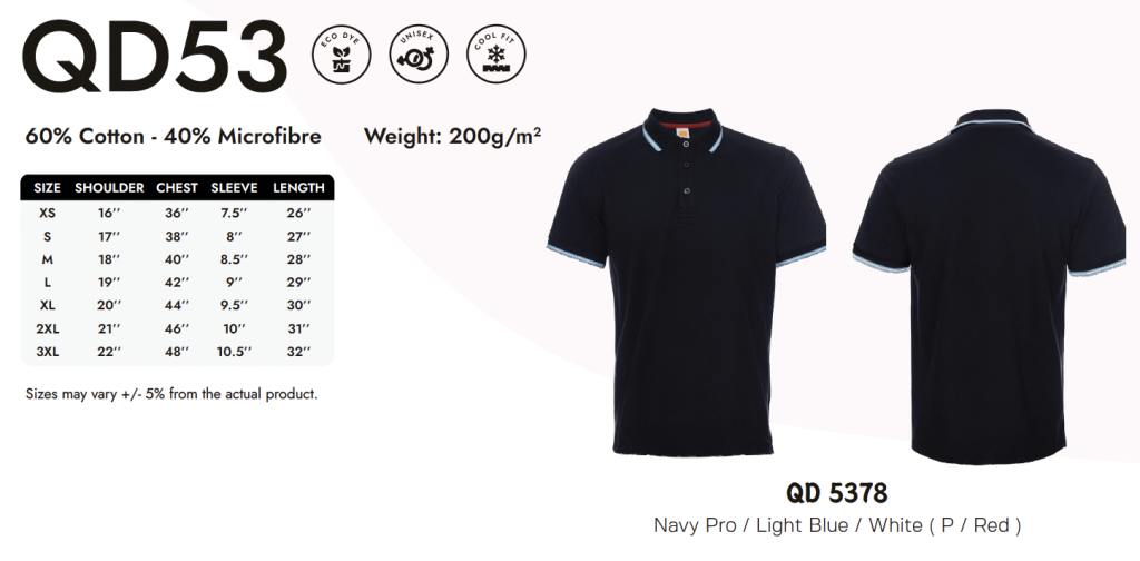Quick Drying Polo Shirt Size_QD53