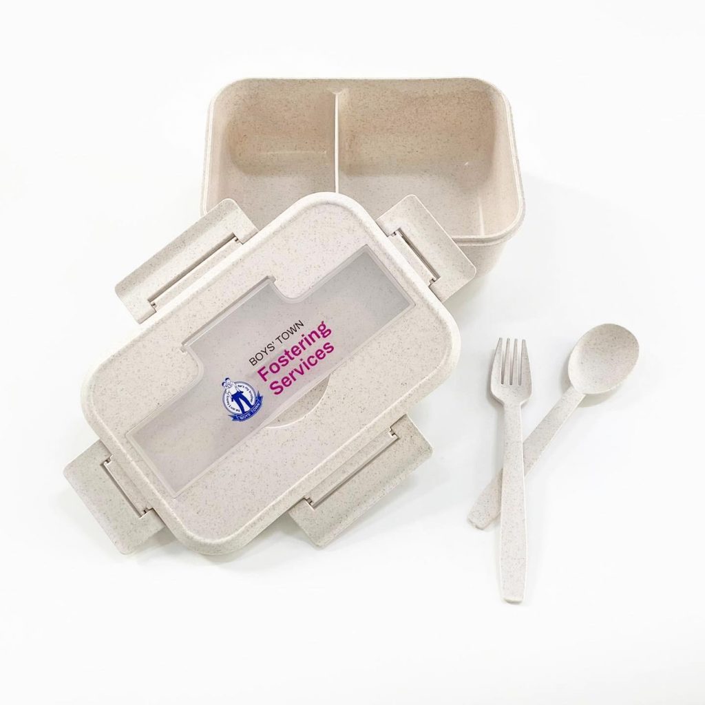 Wheat Straw Lunch Box Set - HPG - Promotional Products Supplier