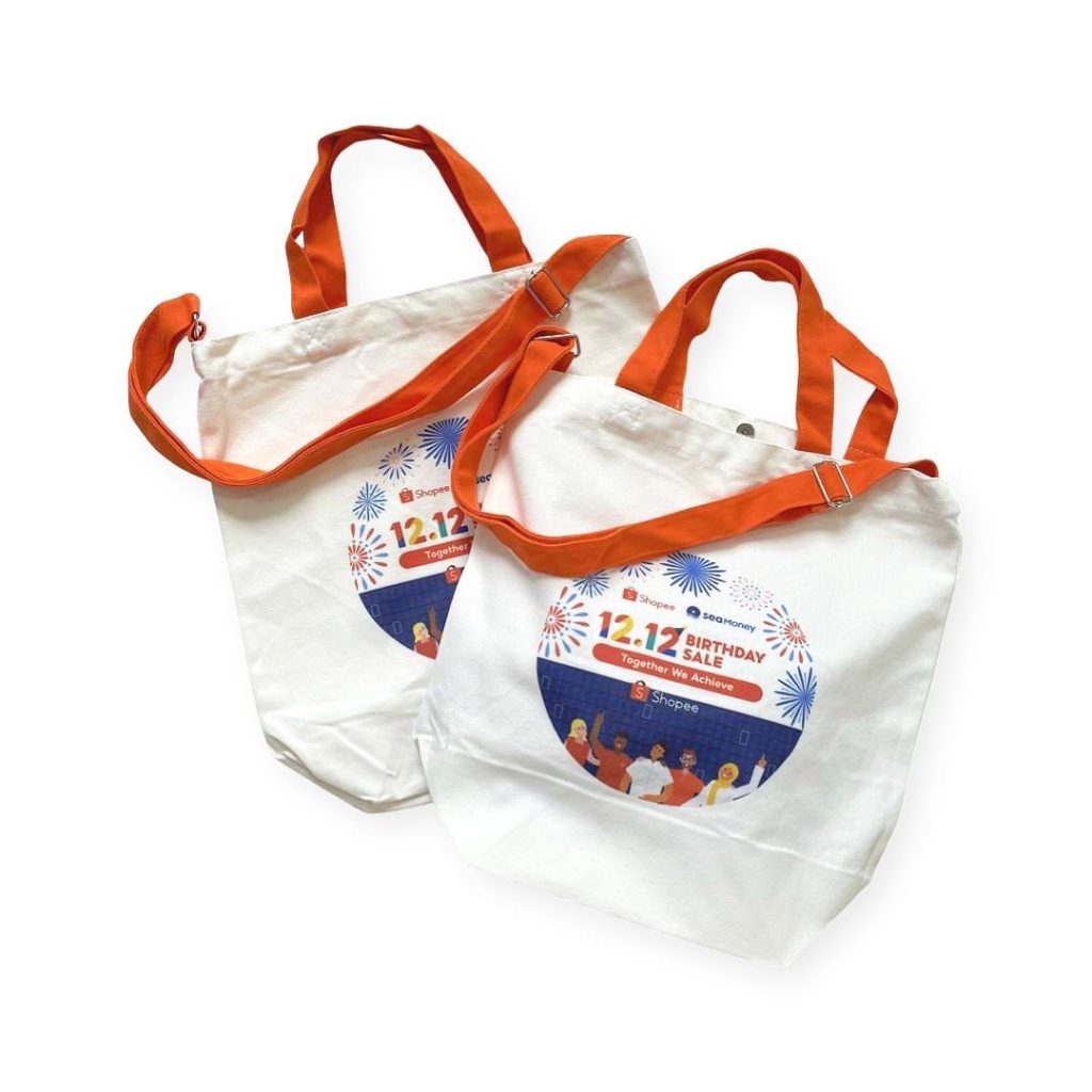 Canvas Sling Bag With Short Handle | Tote Bag Printing Singapore