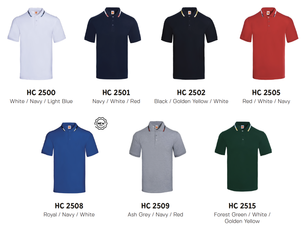 Polo Shirt Printing Singapore Colour_HC25g
