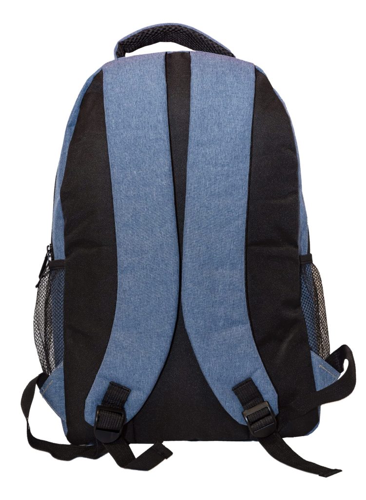 2 Tone Nylon Backpack Bag_BP78_BACK VIEW