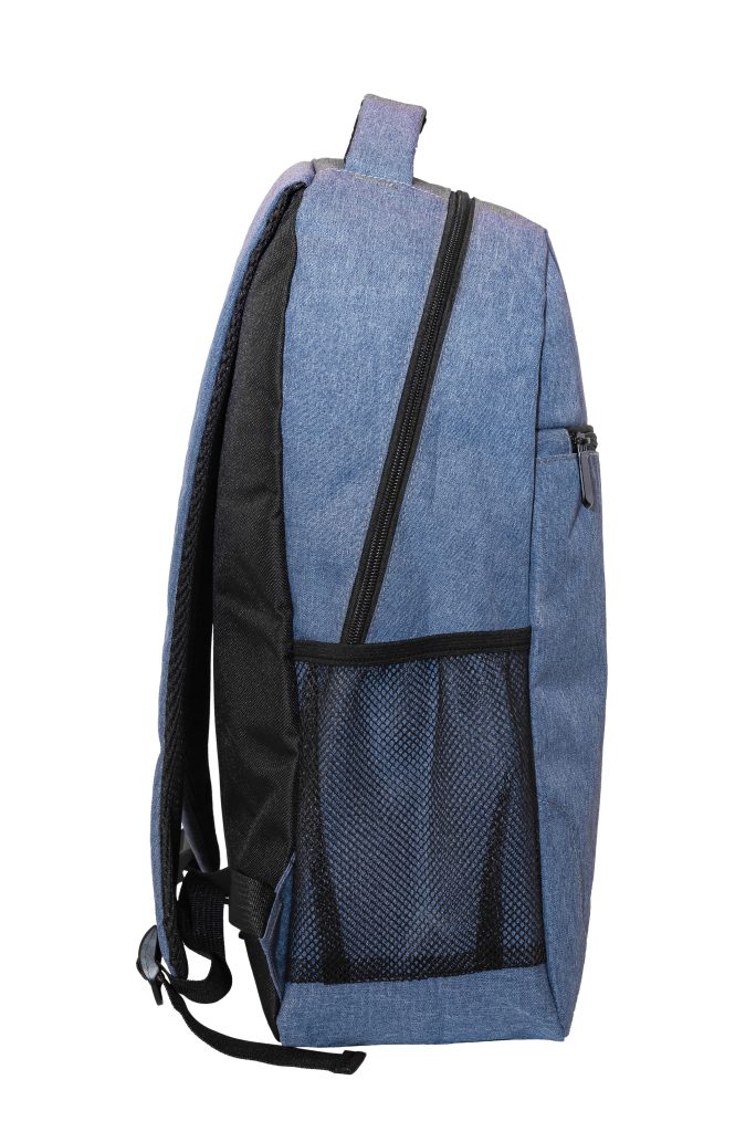2 Tone Nylon Backpack Bag_BP78_SIDE VIEW