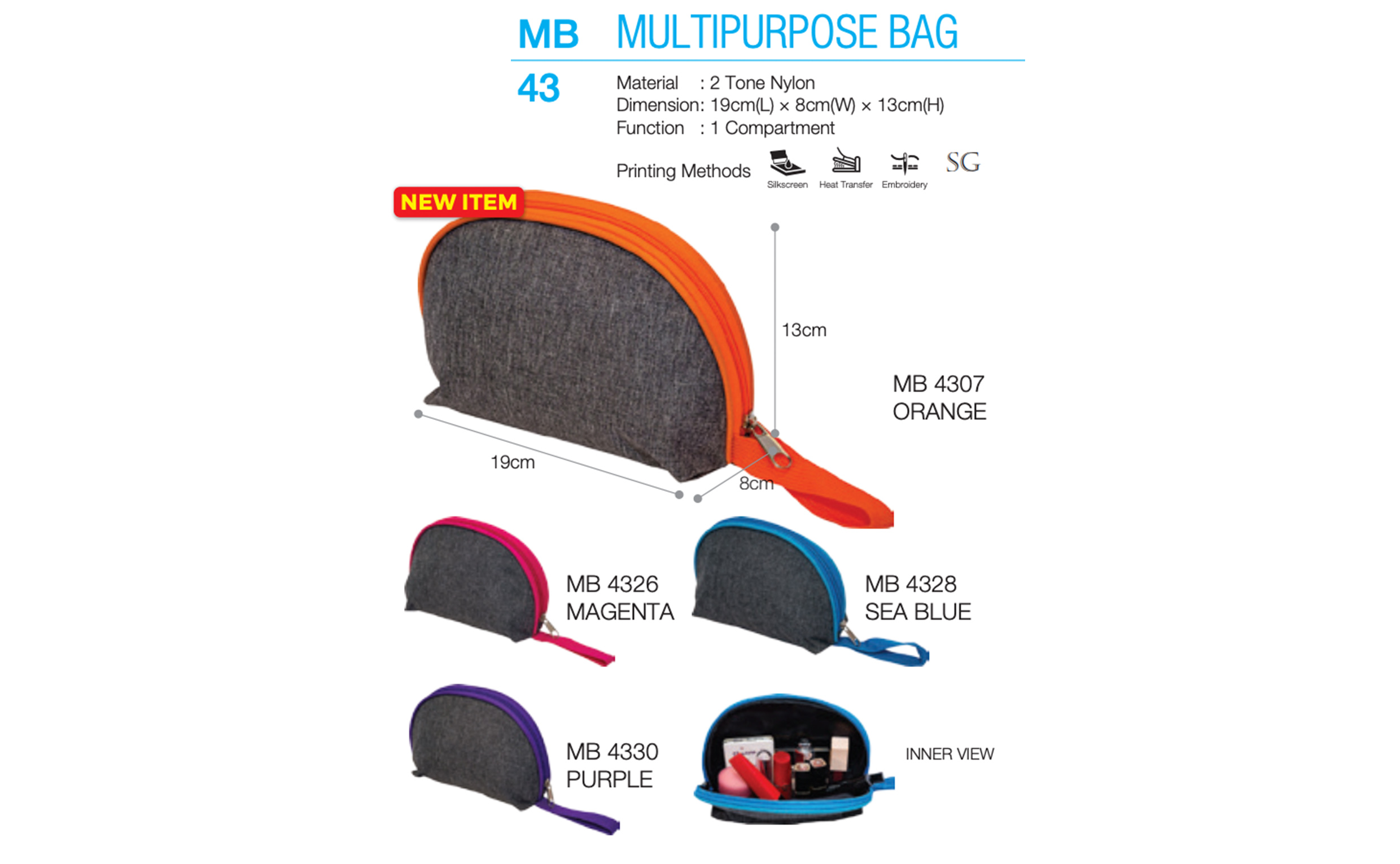 Zip Pouch Printing MB43