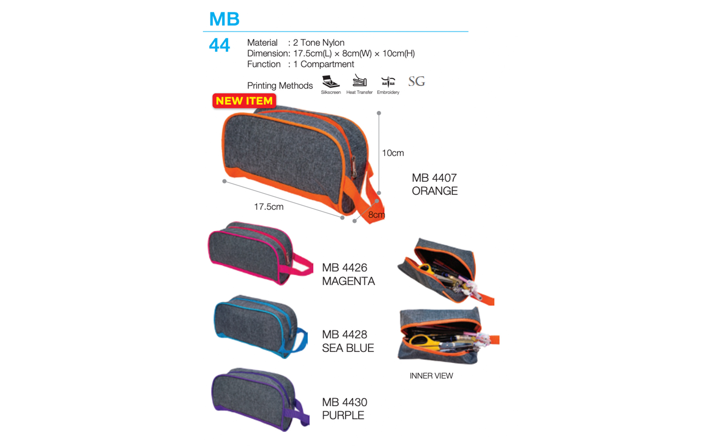 Zip Pouch Printing MB44