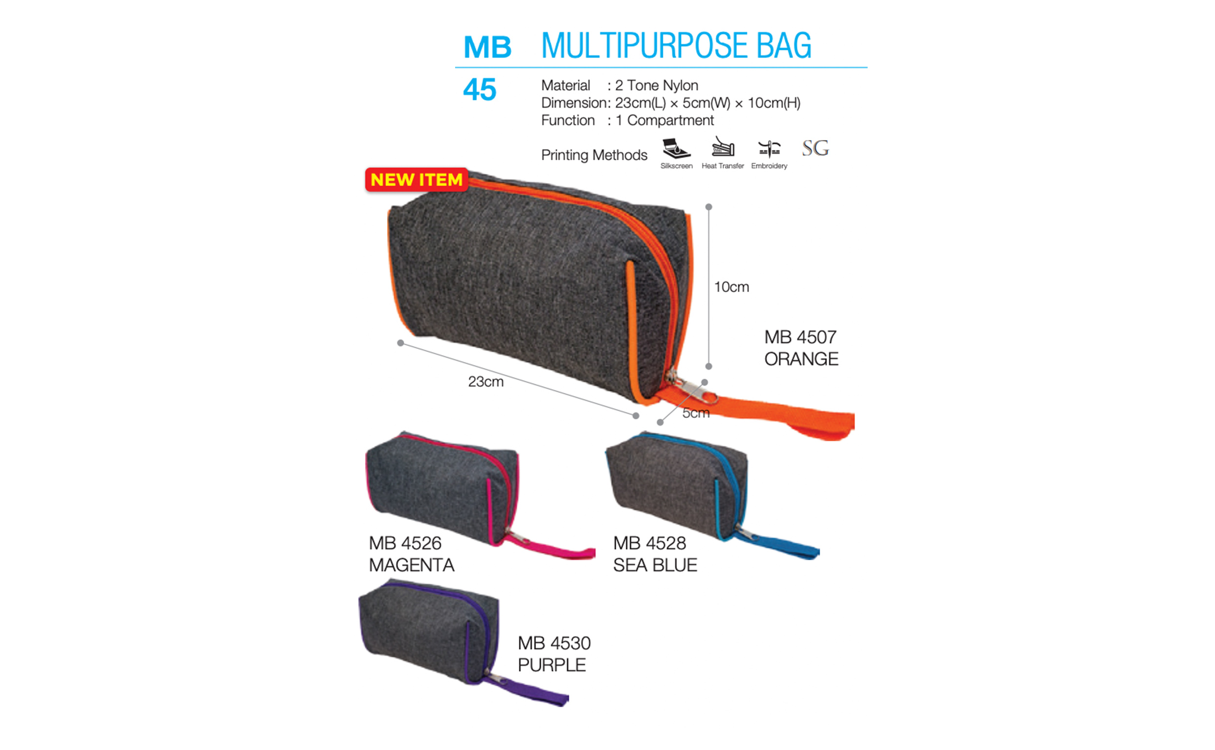Zip Pouch Printing MB45