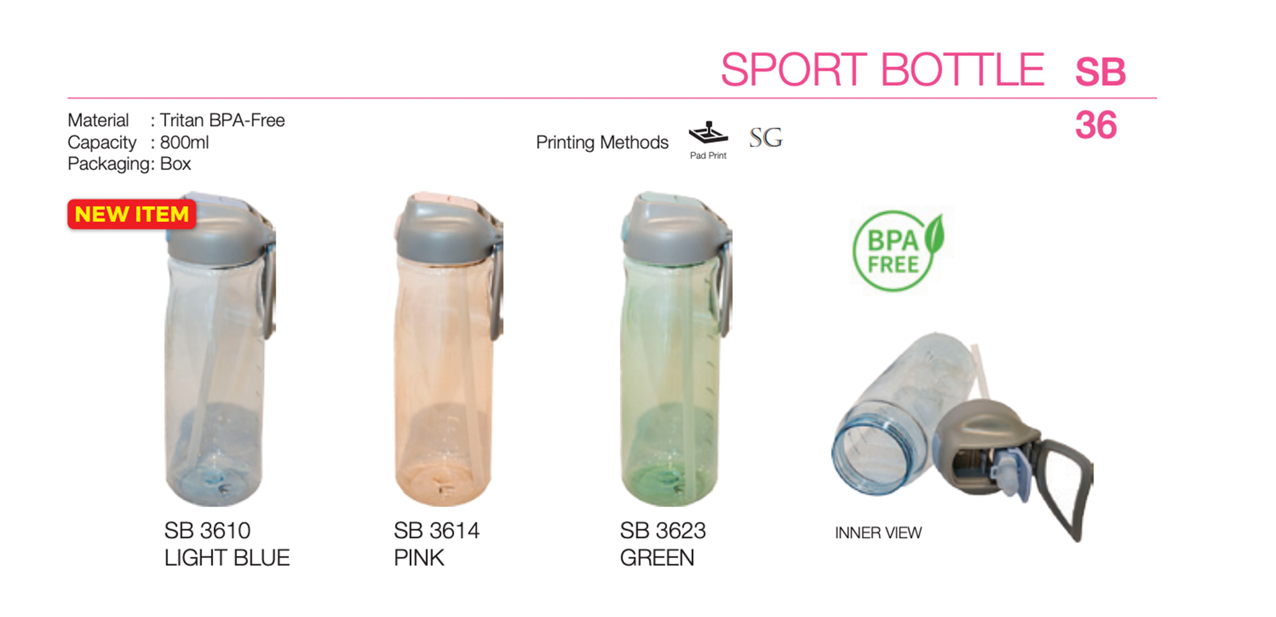 Sports Bottle Printing (SB36)
