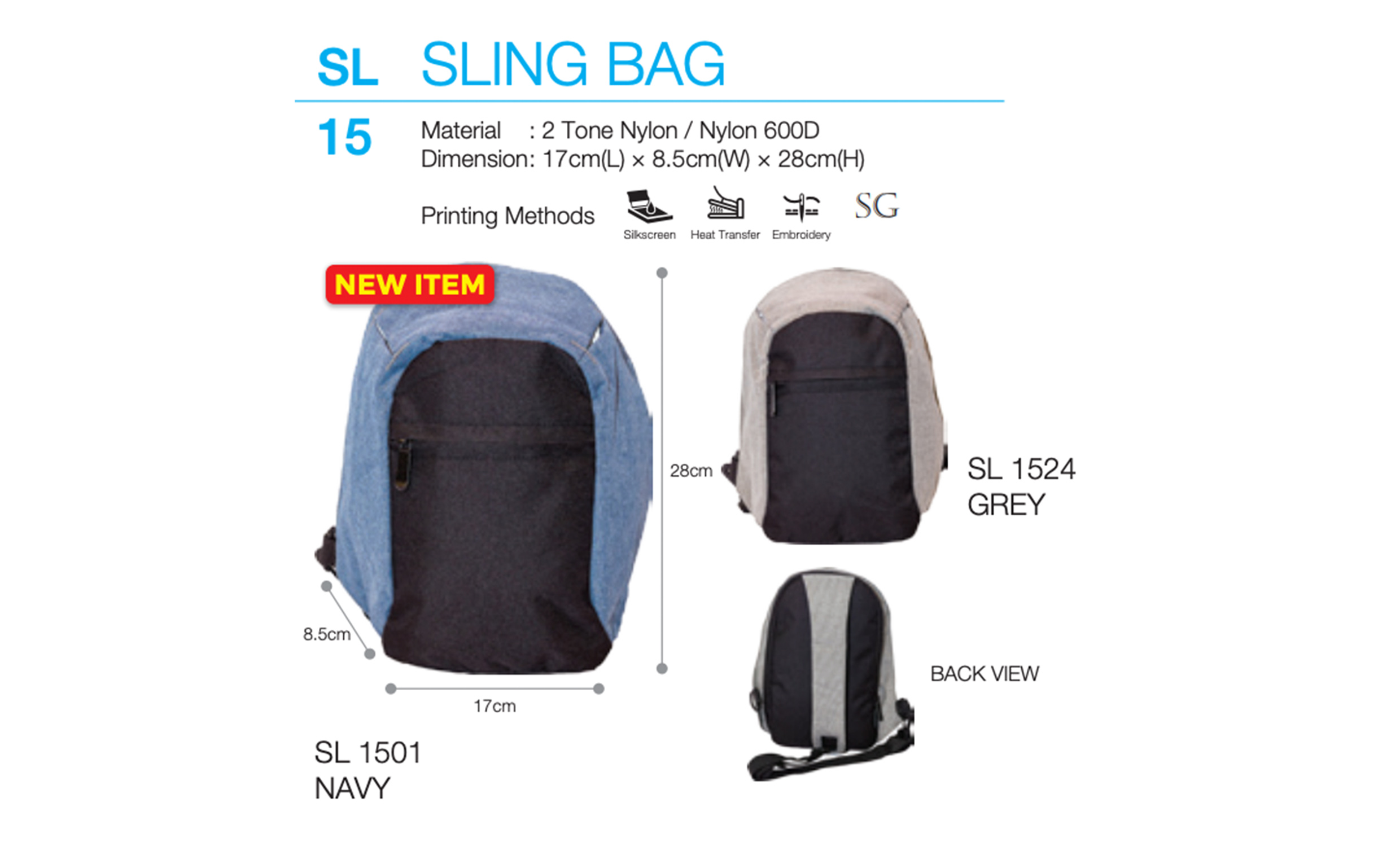 Sling Bag Printing SL15