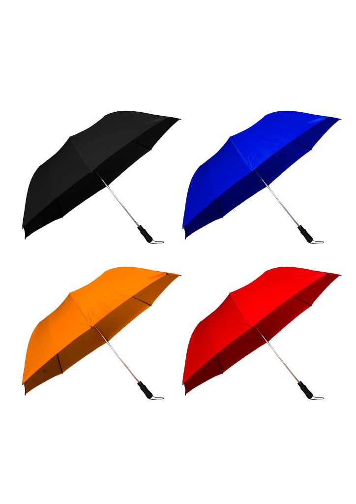 Custom Two Fold Auto Umbrella (UM12) available in 4 colours and made with lightweight 190T pongee material, featuring a straight handle. It is a convenient push open foldable auto umbrella, with a large printing surface customisable with your corporate branding with a MOQ of 30pc.

 	Material: 190T Pongee
 	Structure: Straight Handle
 	Colours: Red, Royal Blue, Orange, Black
 	Size: 28