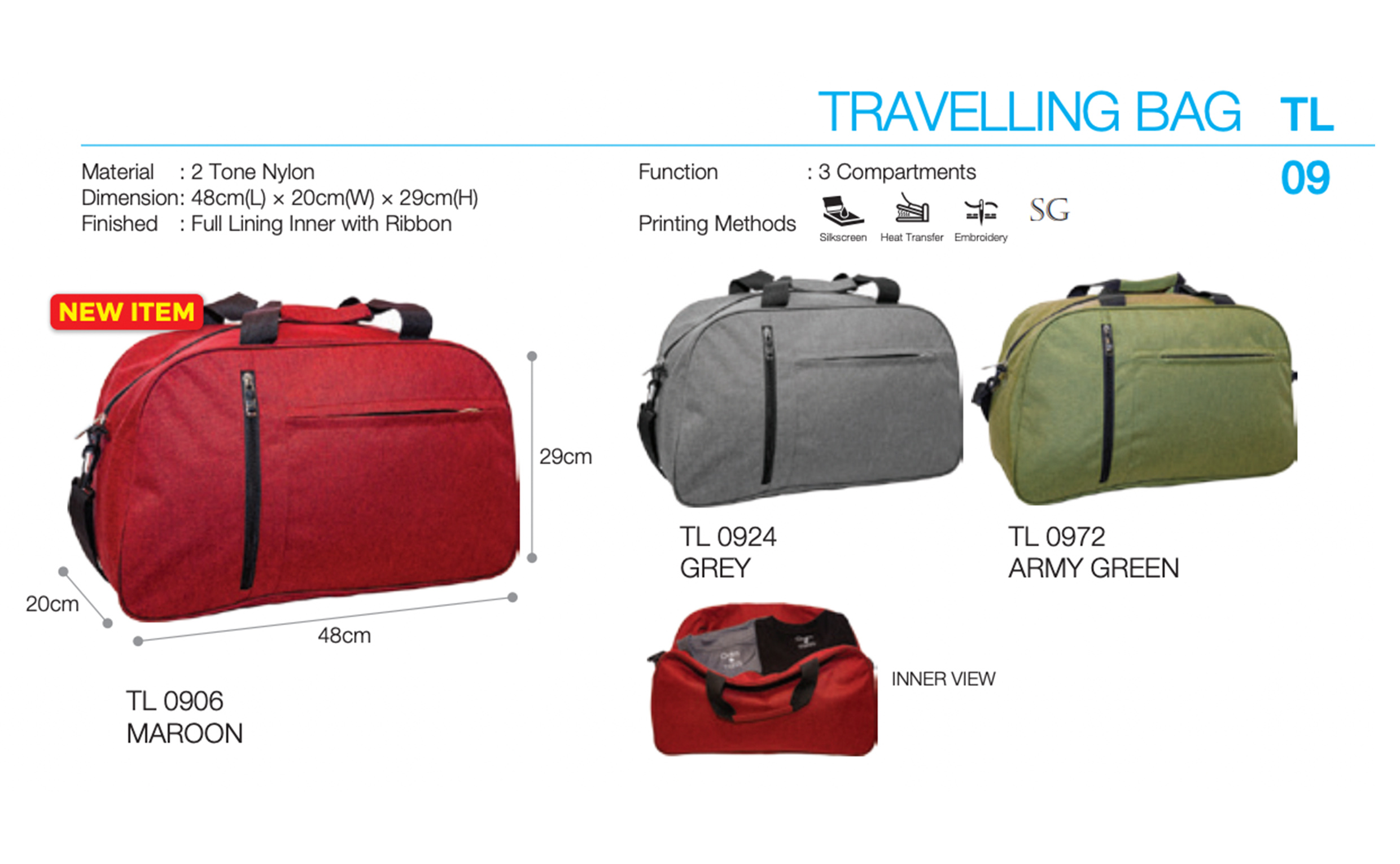 Travelling Bag Printing TL09