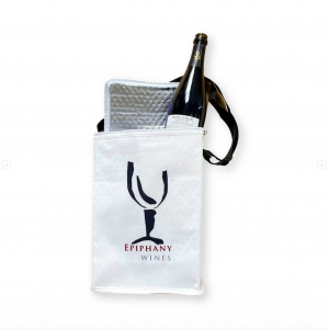 Custom wine bottle cooler bag print design