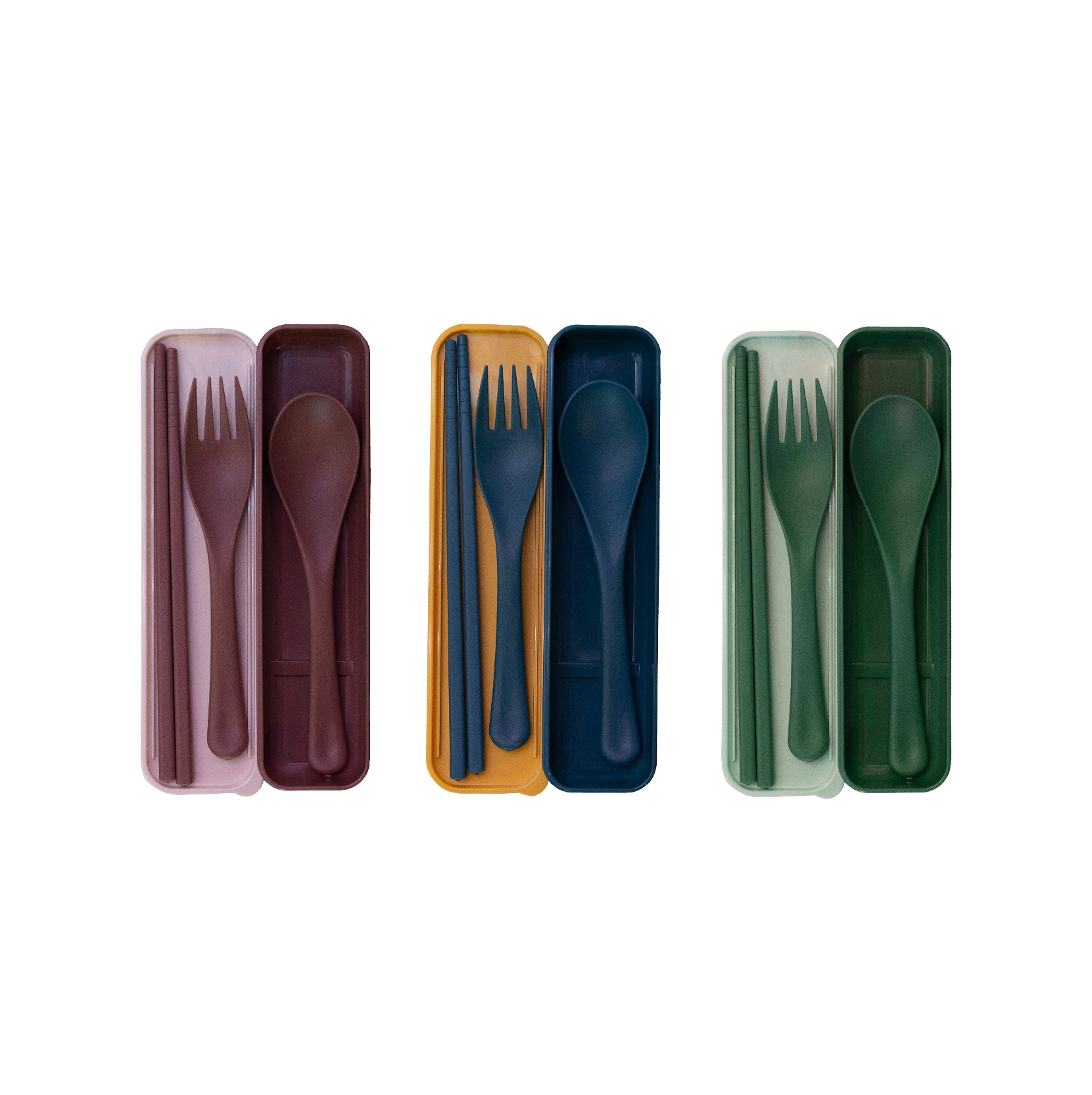 Wholesale Reusable Eco-Pack Travel Stainless Steel Cutlery Utensil Set