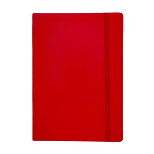 Banded Leather Notebook Printing_Red_NB52