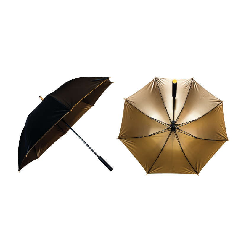 Gold Golf Umbrella Printing_UM18
