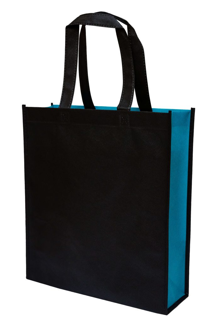 Reusable Non-Woven Bag Printing Turquoise Back_NW22