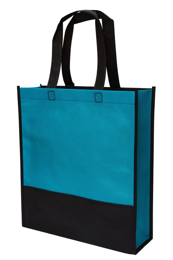 Reusable Non-Woven Bag Printing Turquoise Front_NW22