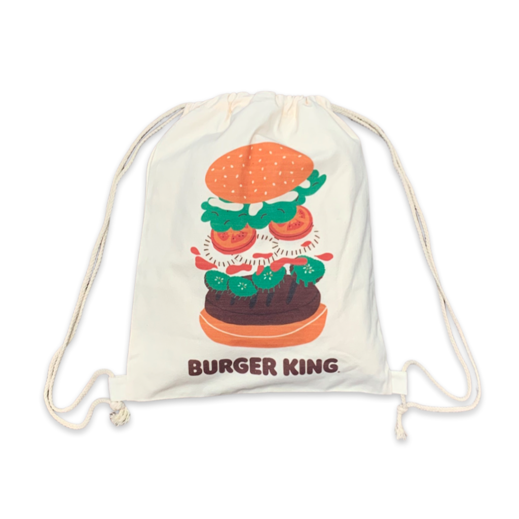 Burger King Custom Drawstring Backpack