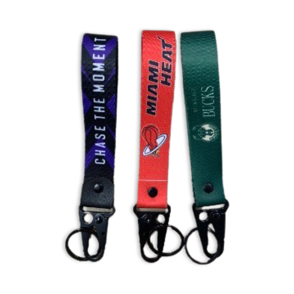 Wristband Keychain Strap Printing is available for customisation in single-colour or  full-colour printing of your branding/logo.

 	Material: Polyester + stainless steel
 	Dimension: 16cm x 3cm or custom with your own dimension

Minimum order quantity of 100pcs to Wristband Keychain Strap Printing! Any design can be printed, wholesale price applies!

Contact us for the wholesale rate now!