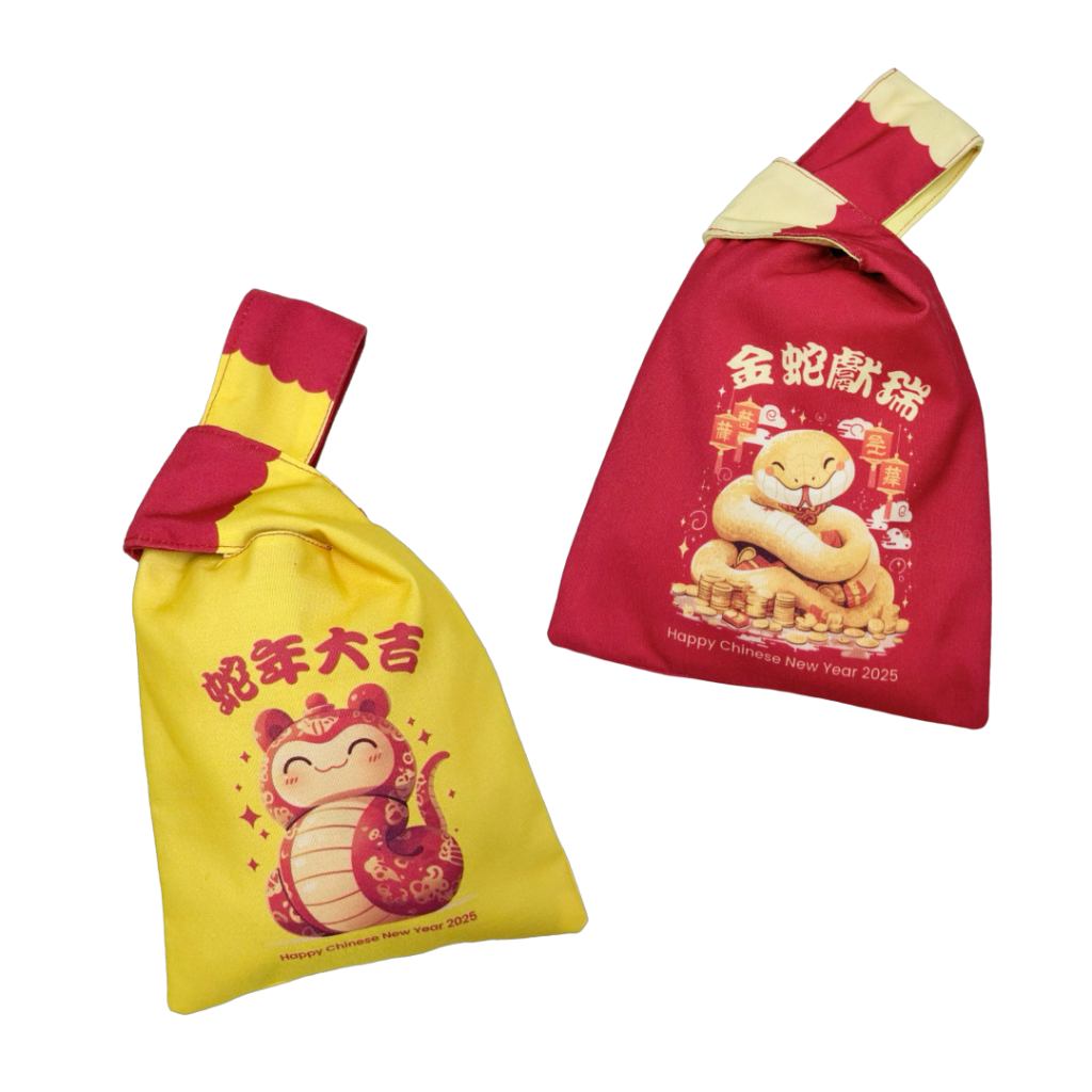 custom cny knot bag