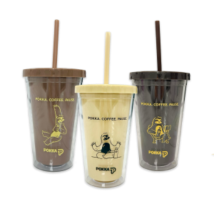 custom tumbler with straw